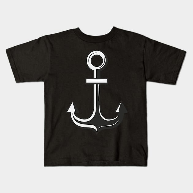 Vintage Anchor graphic design. Kids T-Shirt by DenysHolovatiuk